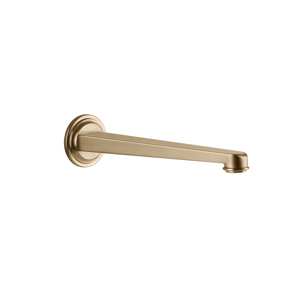 Gessi Venti20 Wall Basin Spout - Warm Bronze Brushed PVD PF65101-726