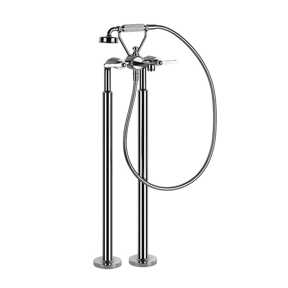 Gessi Venti20 Freestanding Bath Filler (Requires Internal Body) - Chrome PF65128-031