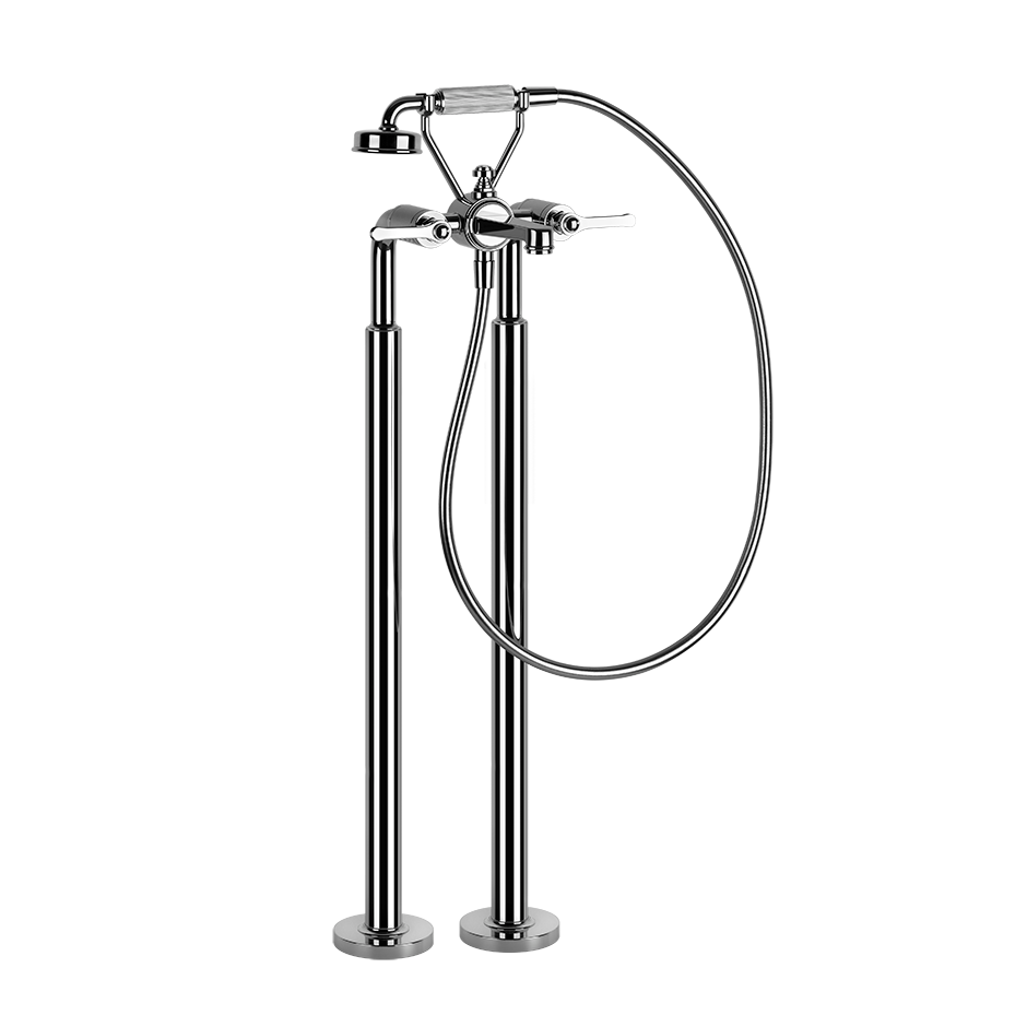 Gessi Venti20 Freestanding Bath Filler (Requires Internal Body) - Chrome PF65128-031