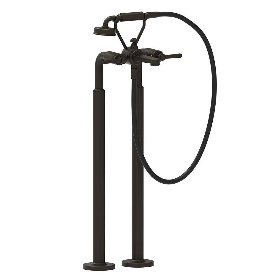 Gessi Venti20 Freestanding Bath Filler (Requires Internal Body) - Aged Bronze PF65128-187