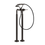 Gessi Venti20 Freestanding Bath Filler (Requires Internal Body) - Black Metal Br. PVD PF65128-707