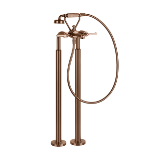 Gessi Venti20 Freestanding Bath Mixer (Includes In-Wall Body) - Copper Brushed PVD PF65099+65128-708