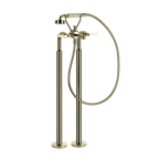 Gessi Venti20 Freestanding Bath Mixer (Includes In-Wall Body) - Brass PVD PF65099+65128-710