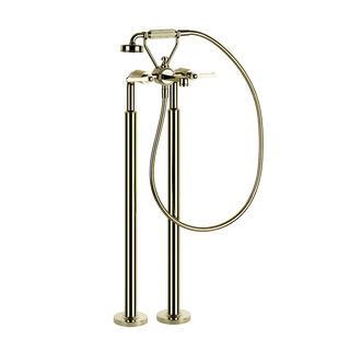 Gessi Venti20 Freestanding Bath Mixer (Includes In-Wall Body) - Brass PVD PF65099+65128-710