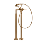 Gessi Venti20 Freestanding Bath Mixer (Includes In-Wall Body) - Warm Bronze Brushed PVD PF65099+65128-726