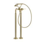 Gessi Venti20 Freestanding Bath Filler (Requires Internal Body) - Brass Brushed PVD PF65128-727