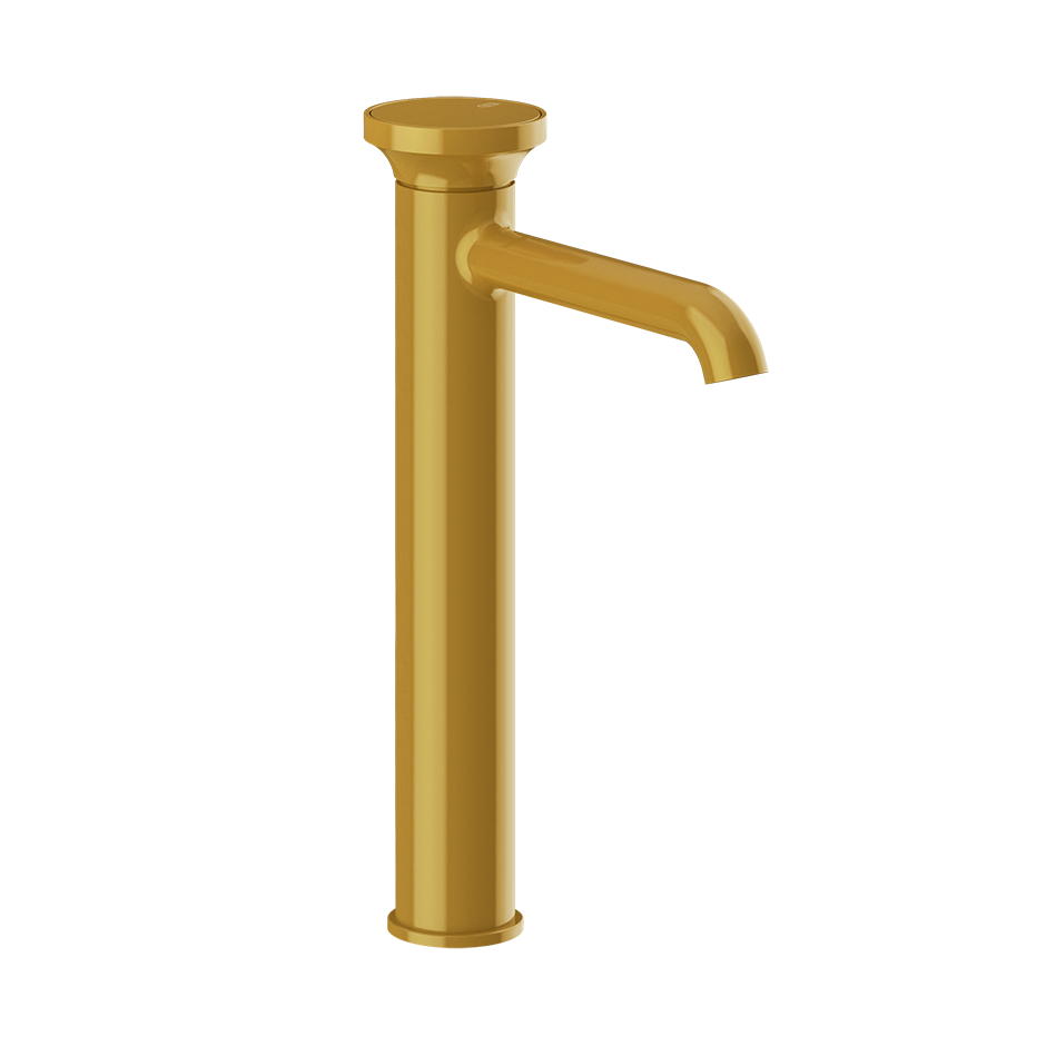 Gessi Origini High Basin Mixer (No Waste) - Glossy Ocra PF66004-277