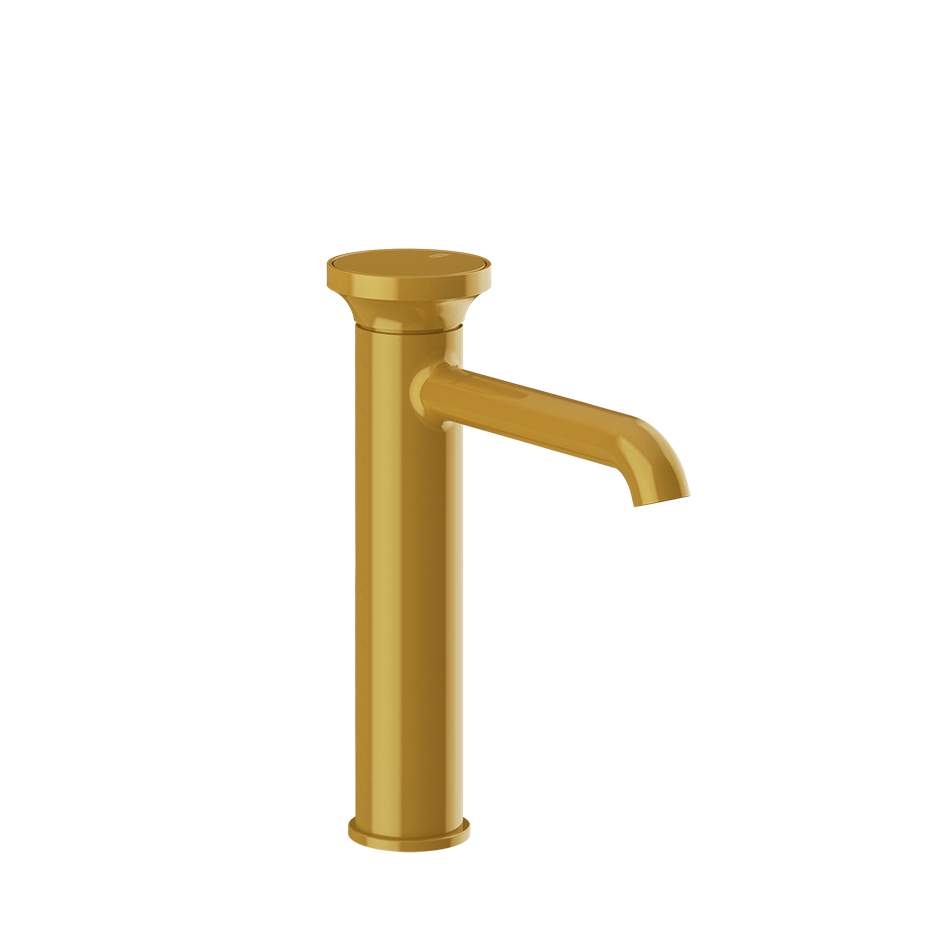 Gessi Origini Medium Basin Mixer (No Waste) - Glossy Ocra PF66006-277