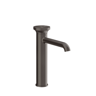 Gessi Origini Medium Basin Mixer (No Waste) - Black Metal Brushed PVD PF66006-707