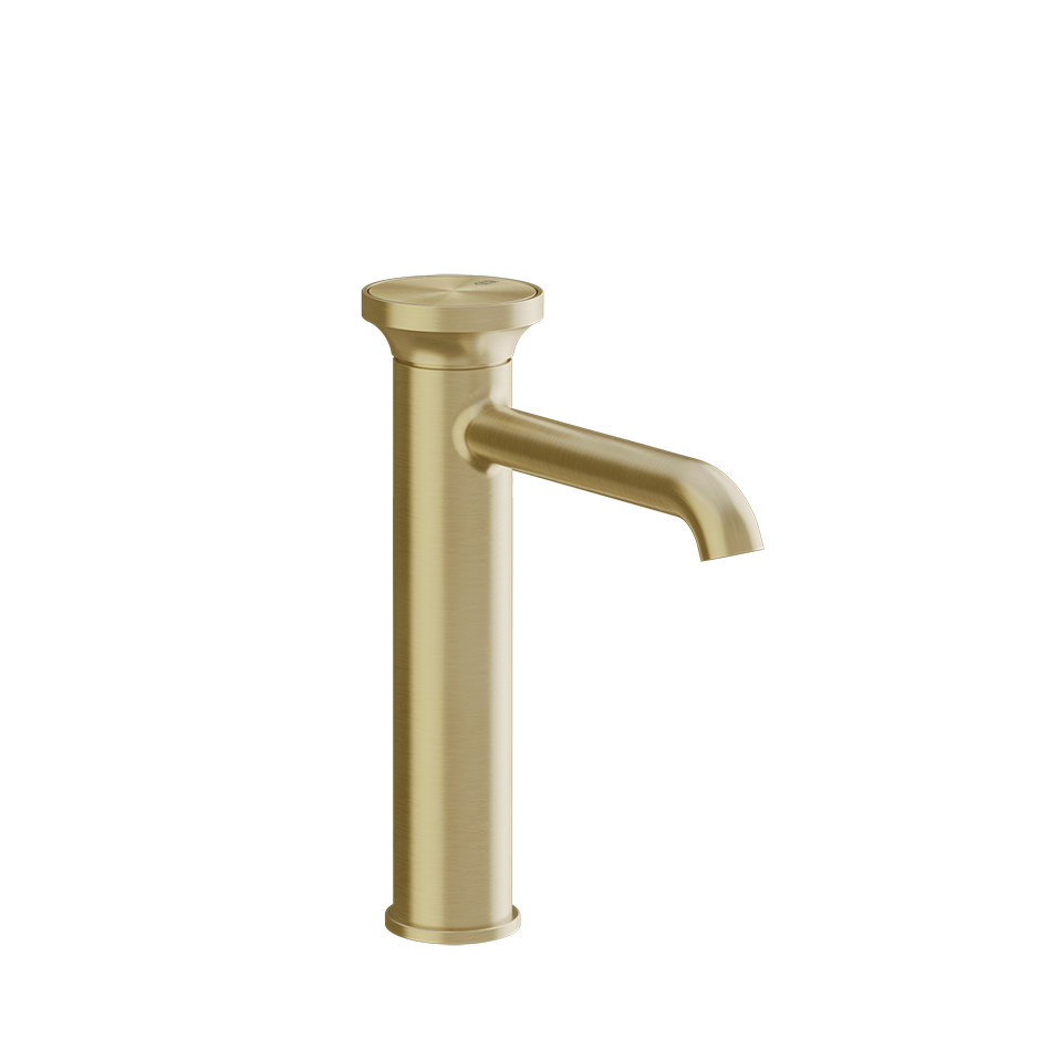 Gessi Origini Medium Basin Mixer (No Waste) - Brass Brushed PVD PF66006-727