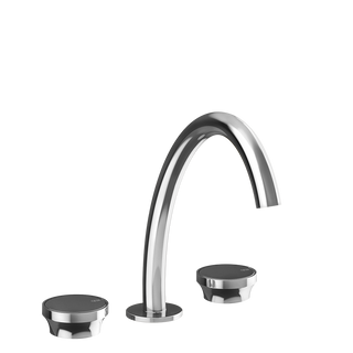 Gessi Origini Three-Piece Medium Basin Tap Set (No Waste) - Chrome PF66014-031