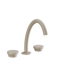 Gessi Origini Three-Piece Medium Basin Tap Set (No Waste) - Matte Greige PF66014-273
