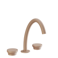 Gessi Origini Three-Piece Medium Basin Tap Set (No Waste) - Matte Cipria PF66014-275