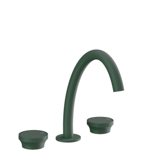 Gessi Origini Three-Piece Medium Basin Tap Set (No Waste) - Matte Agave PF66014-276