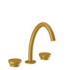 Gessi Origini Three-Piece Medium Basin Tap Set (No Waste) - Glossy Ocra PF66014-277