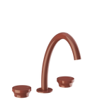 Gessi Origini Three-Piece Medium Basin Tap Set (No Waste) - Glossy Coral PF66014-278