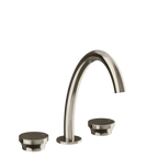 Gessi Origini Three-Piece Medium Basin Tap Set (No Waste) - Nickel PVD PF66014-720