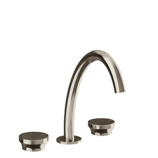 Gessi Origini Three-Piece Medium Basin Tap Set (No Waste) - Nickel PVD PF66014-720
