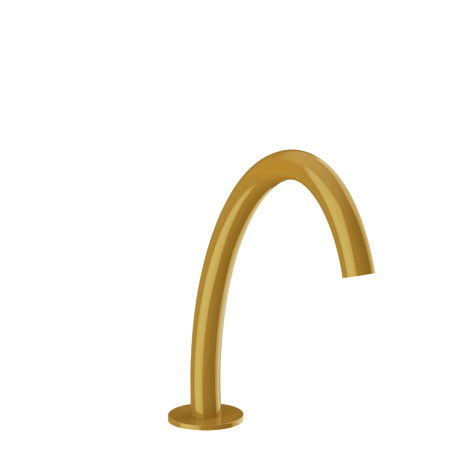 Gessi Origini Medium Hob Basin Spout - Glossy Ocra PF66021-277