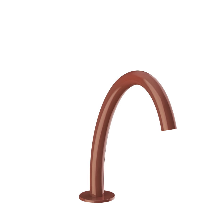 Gessi Origini Medium Hob Basin Spout - Glossy Coral PF66021-278