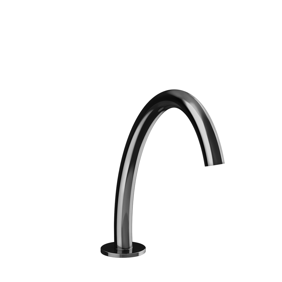 Gessi Origini Medium Hob Basin Spout - Black Metal PVD PF66021-706