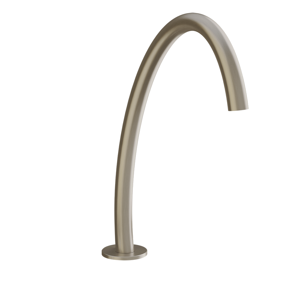 Gessi Origini High Hob Basin Spout - Finox Brushed Nickel PF66025-149