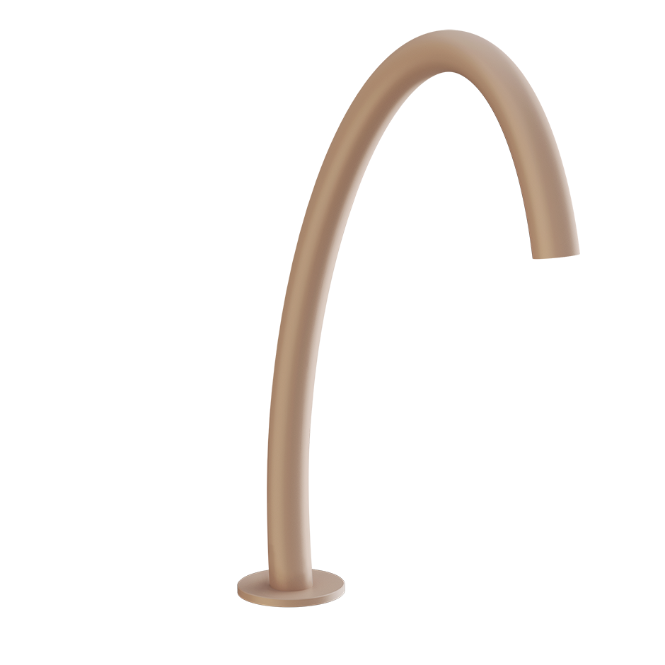 Gessi Origini High Hob Basin Spout - Matte Cipria PF66025-275