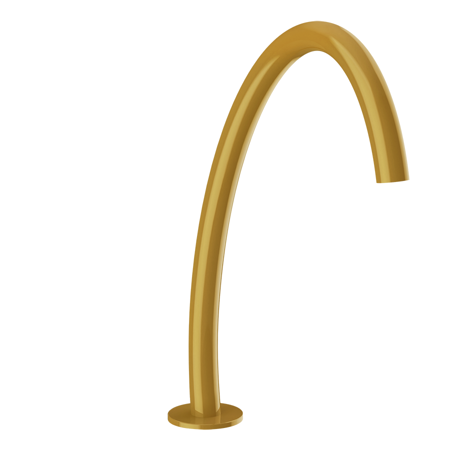 Gessi Origini High Hob Basin Spout - Glossy Ocra PF66025-277