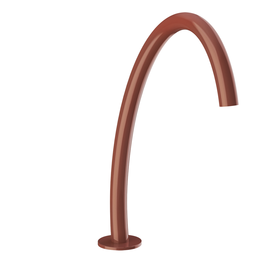 Gessi Origini High Hob Basin Spout - Glossy Coral PF66025-278