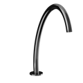 Gessi Origini High Hob Basin Spout - Black Metal PVD PF66025-706