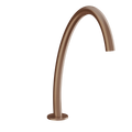 Gessi Origini High Hob Basin Spout - Copper Brushed PVD PF66025-708