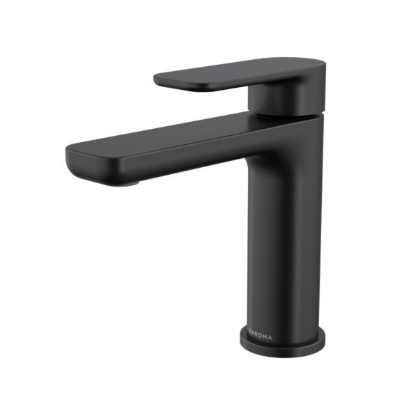 Caroma Luna II Basin Mixer - LF Satin Black 68198BL6AF