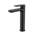 Caroma Luna II Mid Basin Mixer - LF Satin Black 68199BL6AF