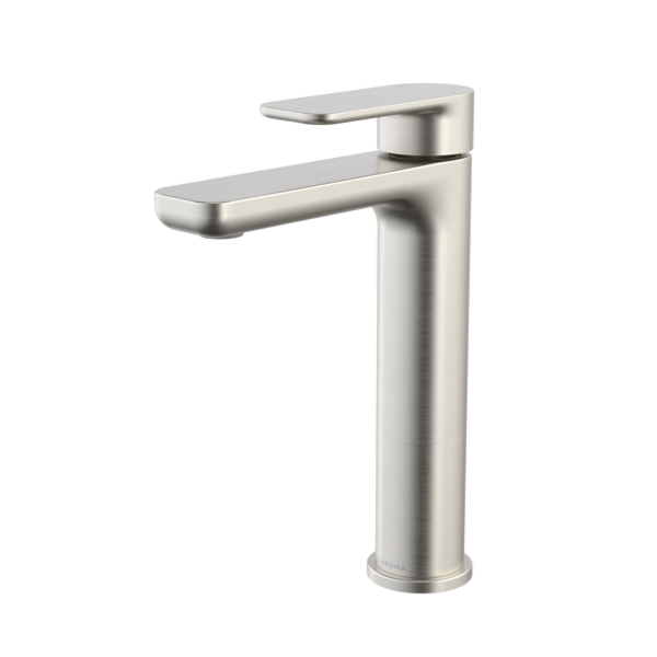 Caroma Luna II Mid Basin Mixer - LF Brushed Nickel 68199BN6AF