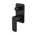 Caroma Luna II EasySwitch Bath/Shower Mixer with Diverter (Includes In-Wall Body) - Black 68202BL
