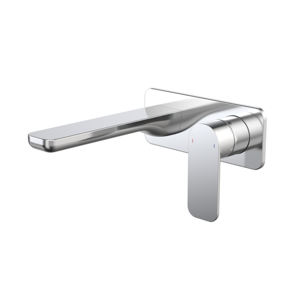 Caroma Luna II EasySwitch Wall Basin/Bath Mixer 180mm (Includes In-Wall Body) - LF Chrome 68203C6AF