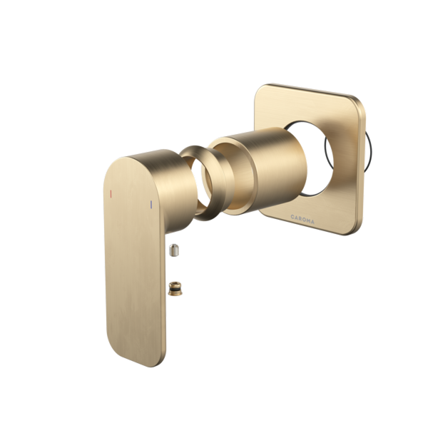 Caroma Luna II EasySwitch Wall Mixer (Trim Kit Only) - Brushed Brass 68209BB