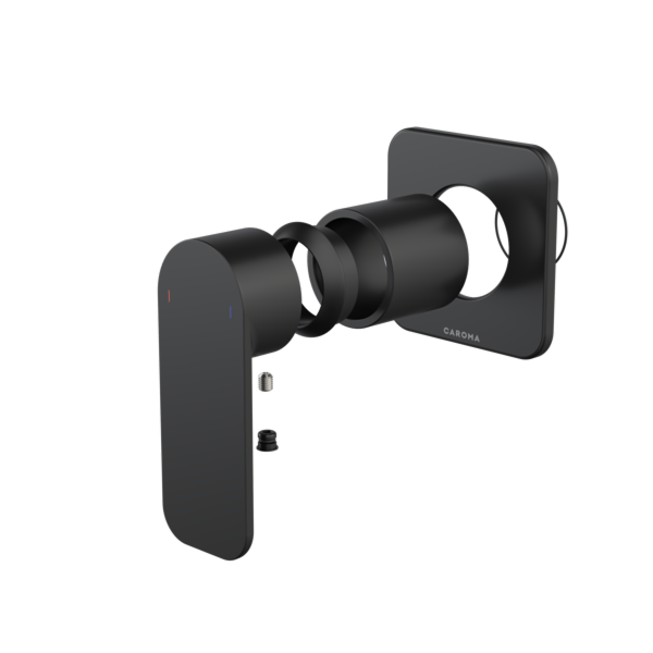 Caroma Luna II EasySwitch Wall Mixer (Trim Kit Only) - Black 68209BL