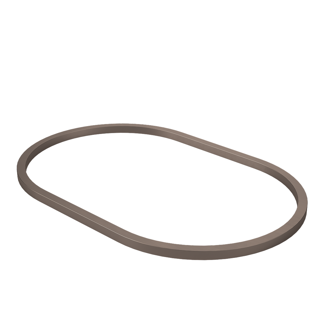 Caroma Liano II 600mm Pill Dress Ring – PVD Brushed Bronze - 687034BBZ