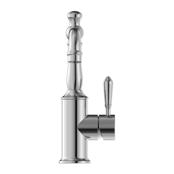 Nero York Basin Mixer With Metal Lever - Chrome - NR69210102CH