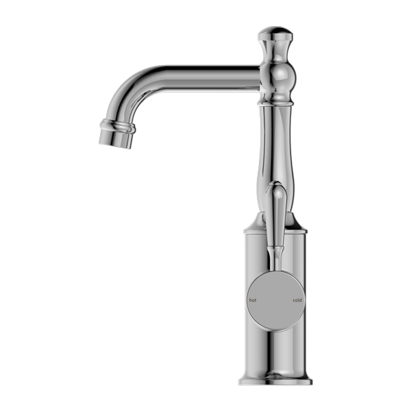Nero York Basin Mixer With Metal Lever - Chrome - NR69210102CH