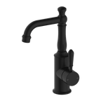 Nero York Basin Mixer With Metal Lever - Matte Black - NR69210102MB