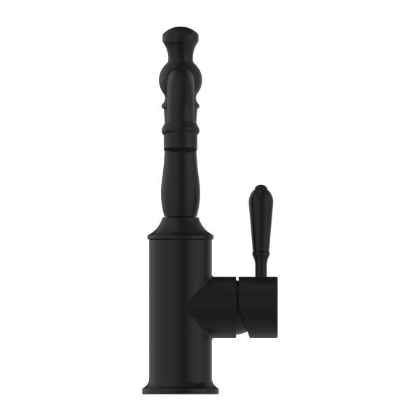 Nero York Basin Mixer With Metal Lever - Matte Black