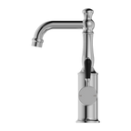 Nero York Basin Mixer With Black Porcelain Lever - Chrome - NR69210103CH