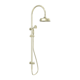 Nero York Twin Shower With Metal Hand Shower - Aged Brass - NR69210502AB