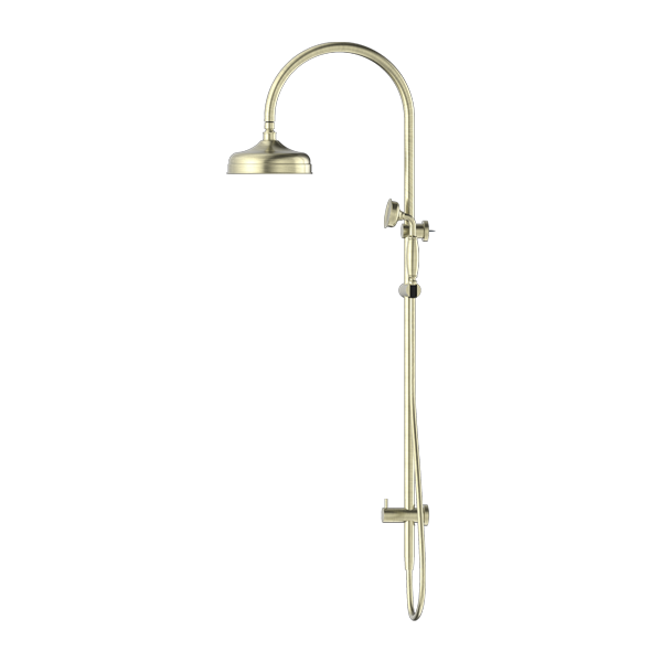 Nero York Twin Shower With Metal Hand Shower - Aged Brass - NR69210502AB