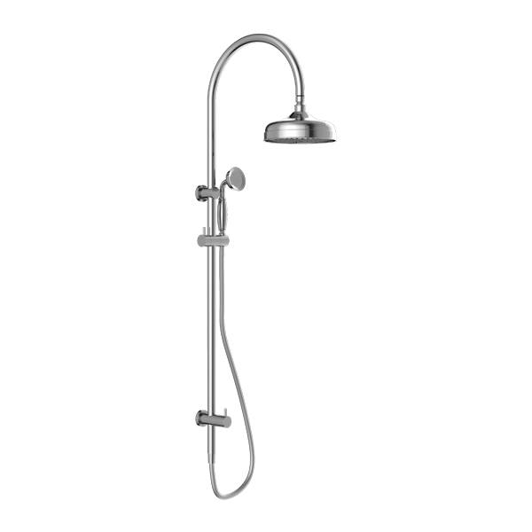 Nero York Twin Shower With Metal Hand Shower - Chrome - NR69210502CH