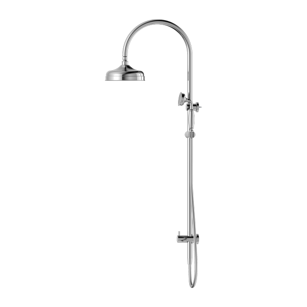 Nero York Twin Shower With Metal Hand Shower - Chrome - NR69210502CH
