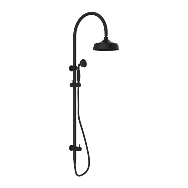 Nero York Twin Shower With Metal Hand Shower - Matte Black