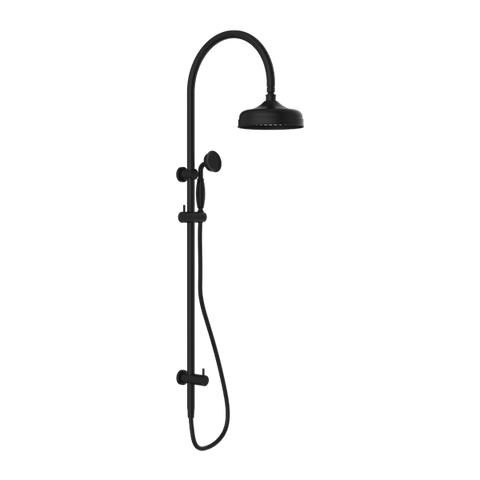 Nero York Twin Shower With Metal Hand Shower - Matte Black